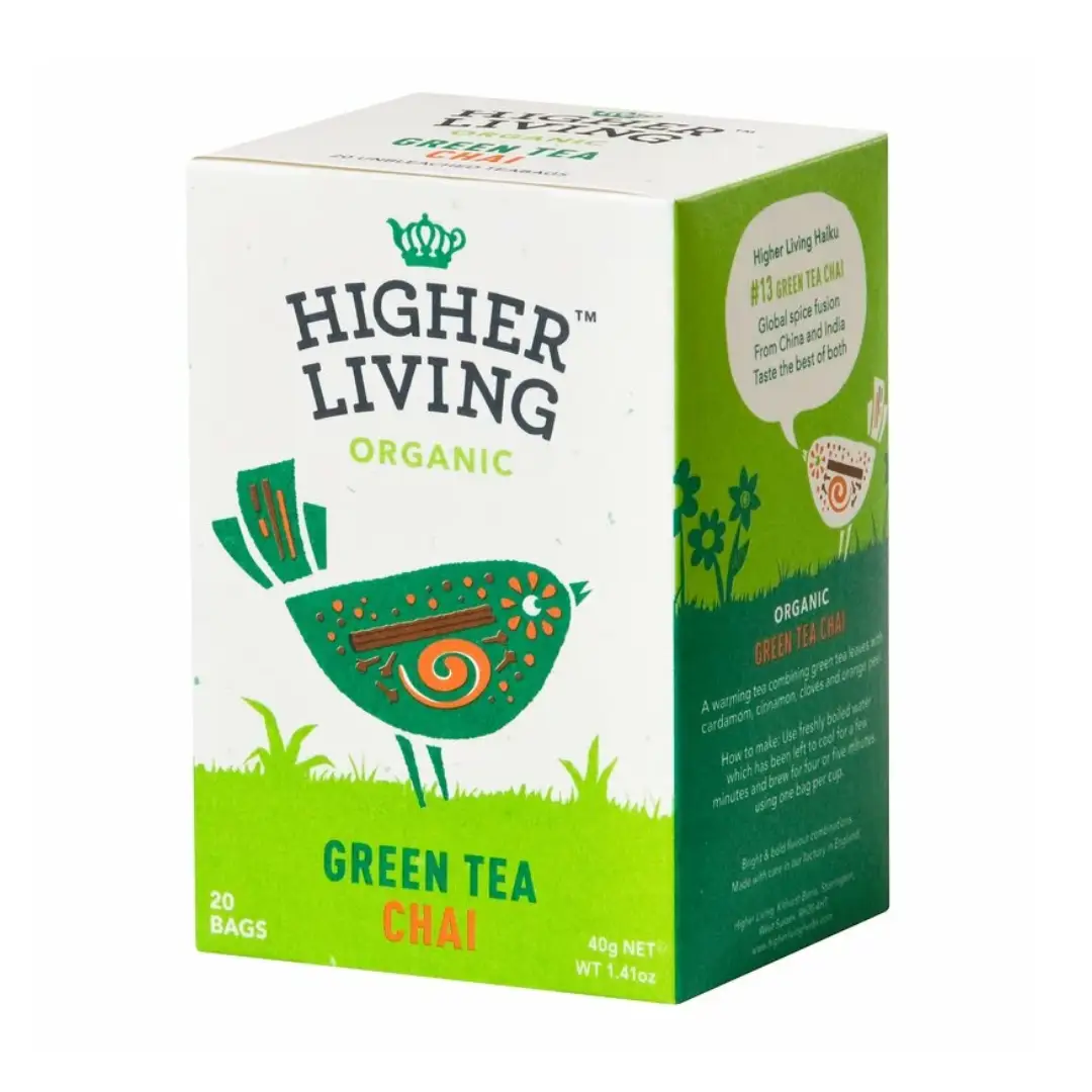 Ceai verde – chai – bio 20dz 40g Higher Living
