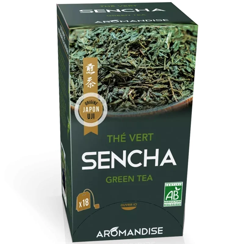 Ceai verde sencha bio 18dz x 2g 36g Aromandise
