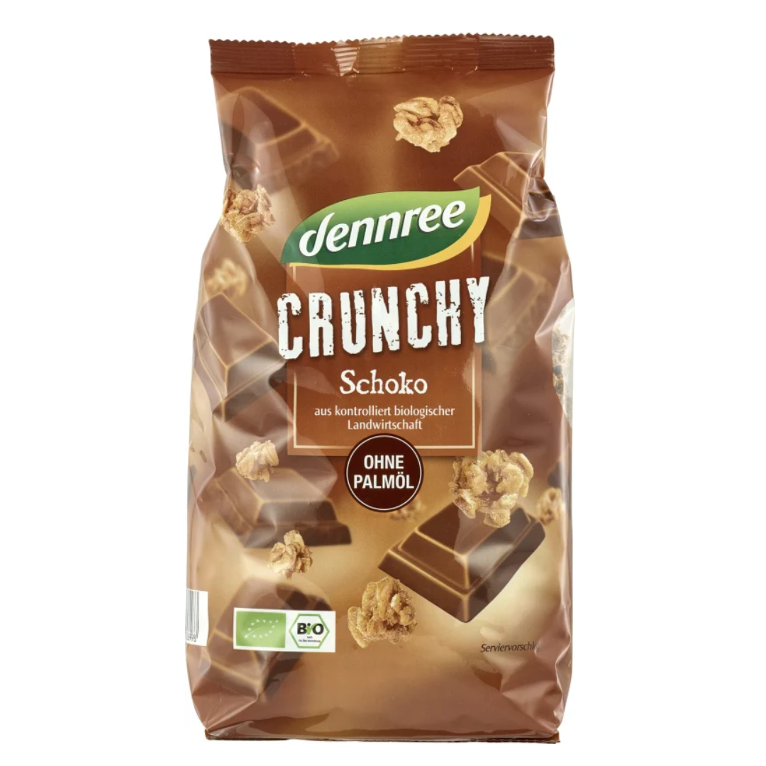 Cereale crunchy cu ciocolata bio 750g Dennree