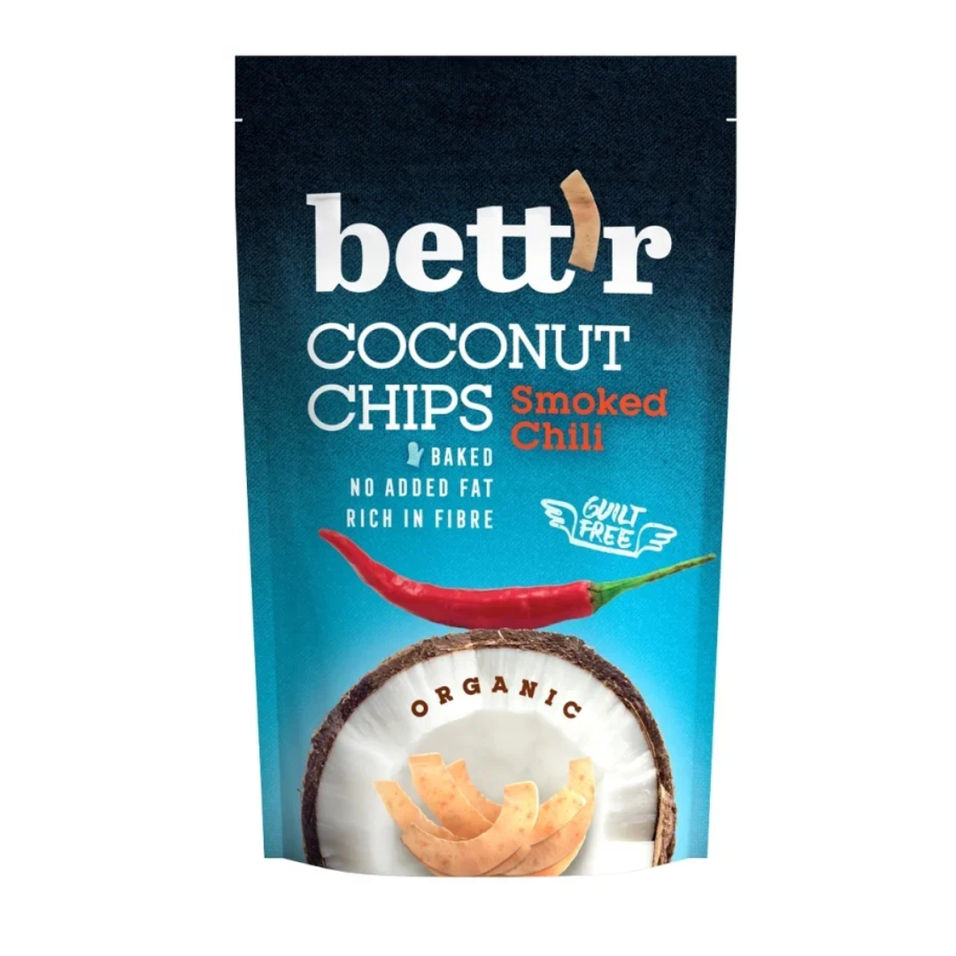 Chips de cocos cu chilli bio 70g Bettr