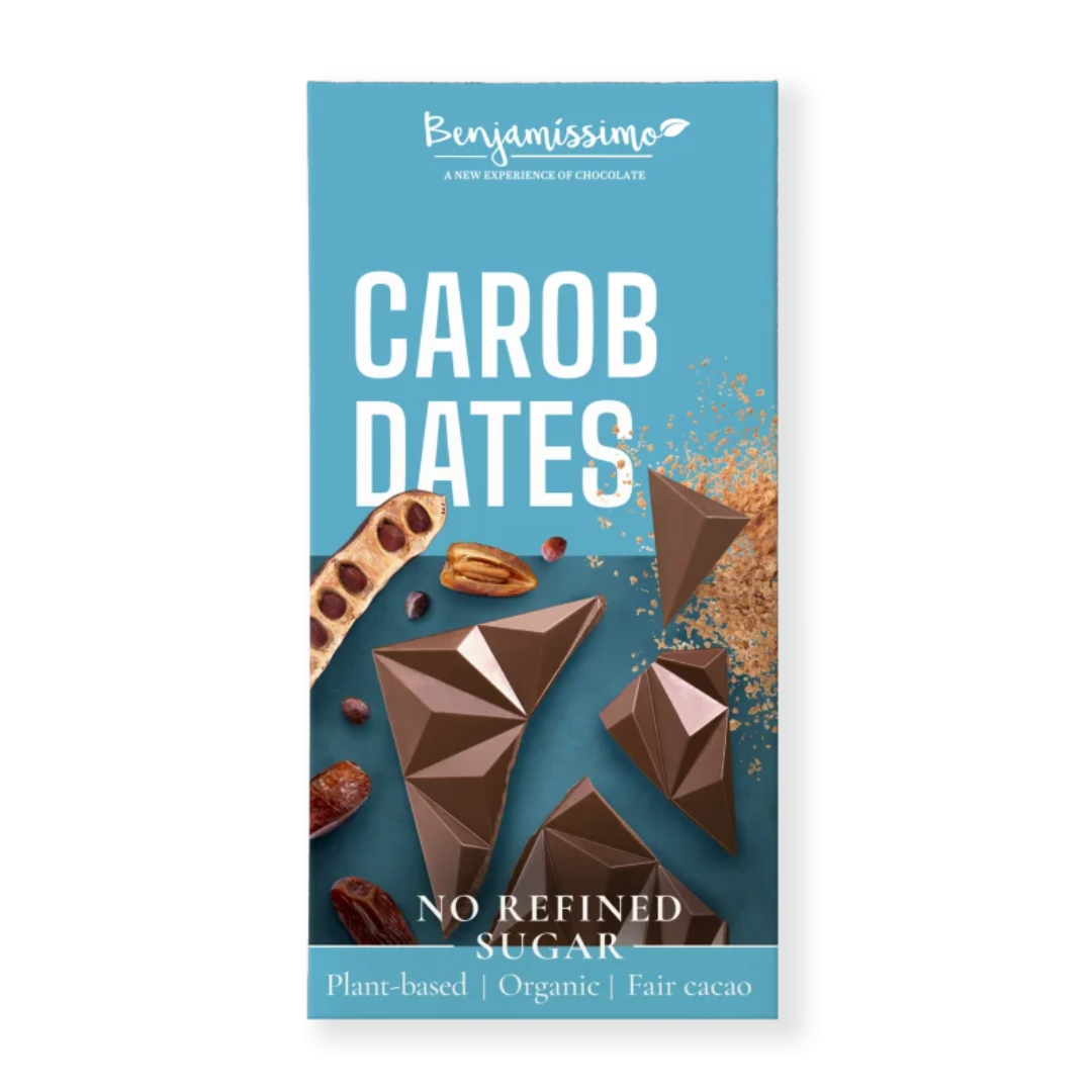 Ciocolata cu pudra de carob si curmale bio 60g Benjamissimo