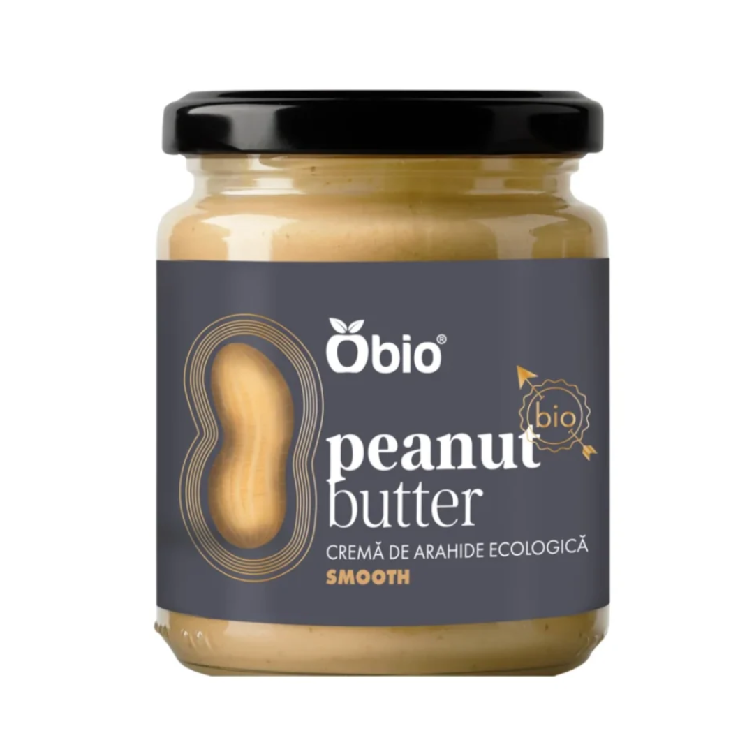 Crema de arahide smooth bio 250g Obio