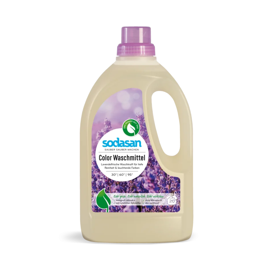 Detergent lichid pentru rufe albe si color cu  lavanda ecologic 1.5l Sodasan