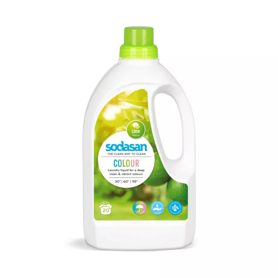 Detergent lichid pentru rufe colorate cu lime ecologic 1.5l Sodasan