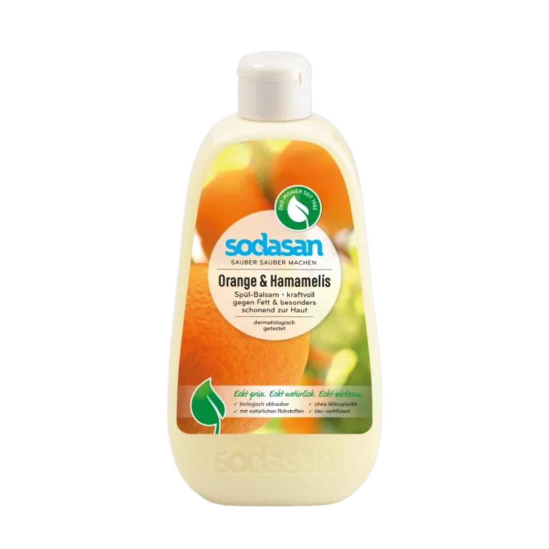 Detergent lichid pentru vase cu portocala si hamamelis ecologic 500ml Sodasan