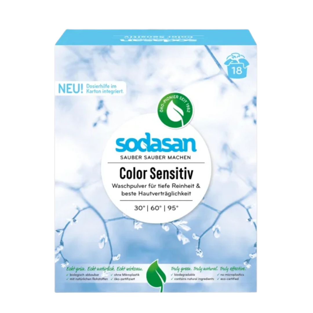 Detergent praf pentru rufe colorate sensitiv ecologic 1.01kg Sodasan