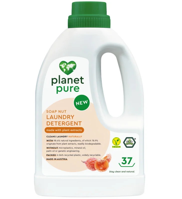 Detergent bio lichid pentru rufe – nuci de sapun – 1.48 litri, Planet Pure