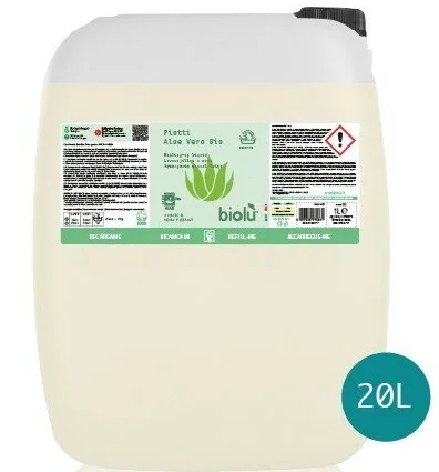 Detergent pentru spalat vase cu aloe vera ecologic 20l Biolu