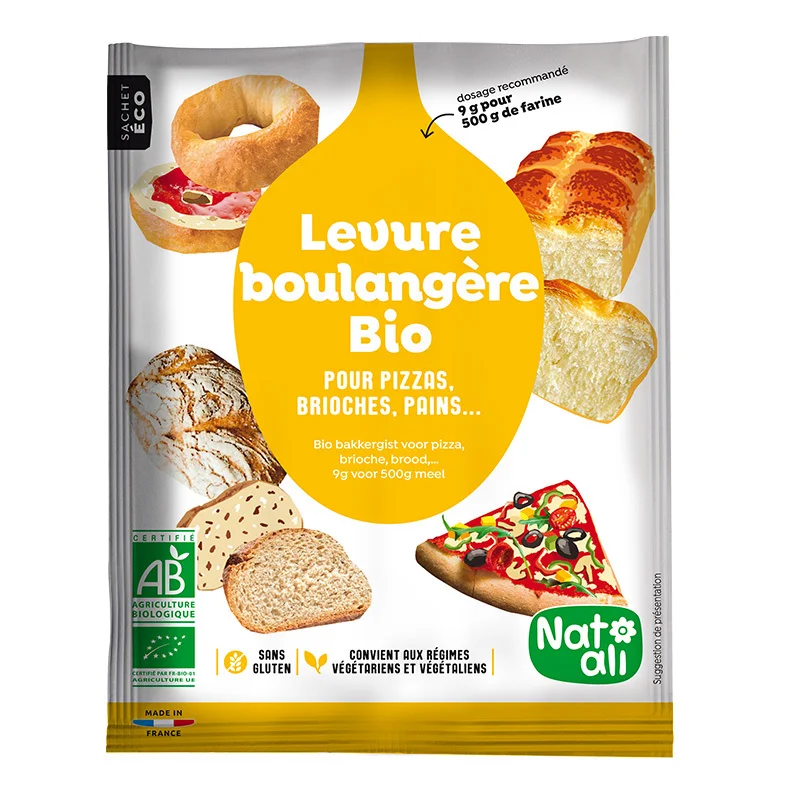 Drojdie de panificatie uscata bio 54g Nat-ali