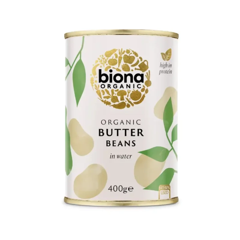 Fasole alba uriasa la conserva bio 400g Biona