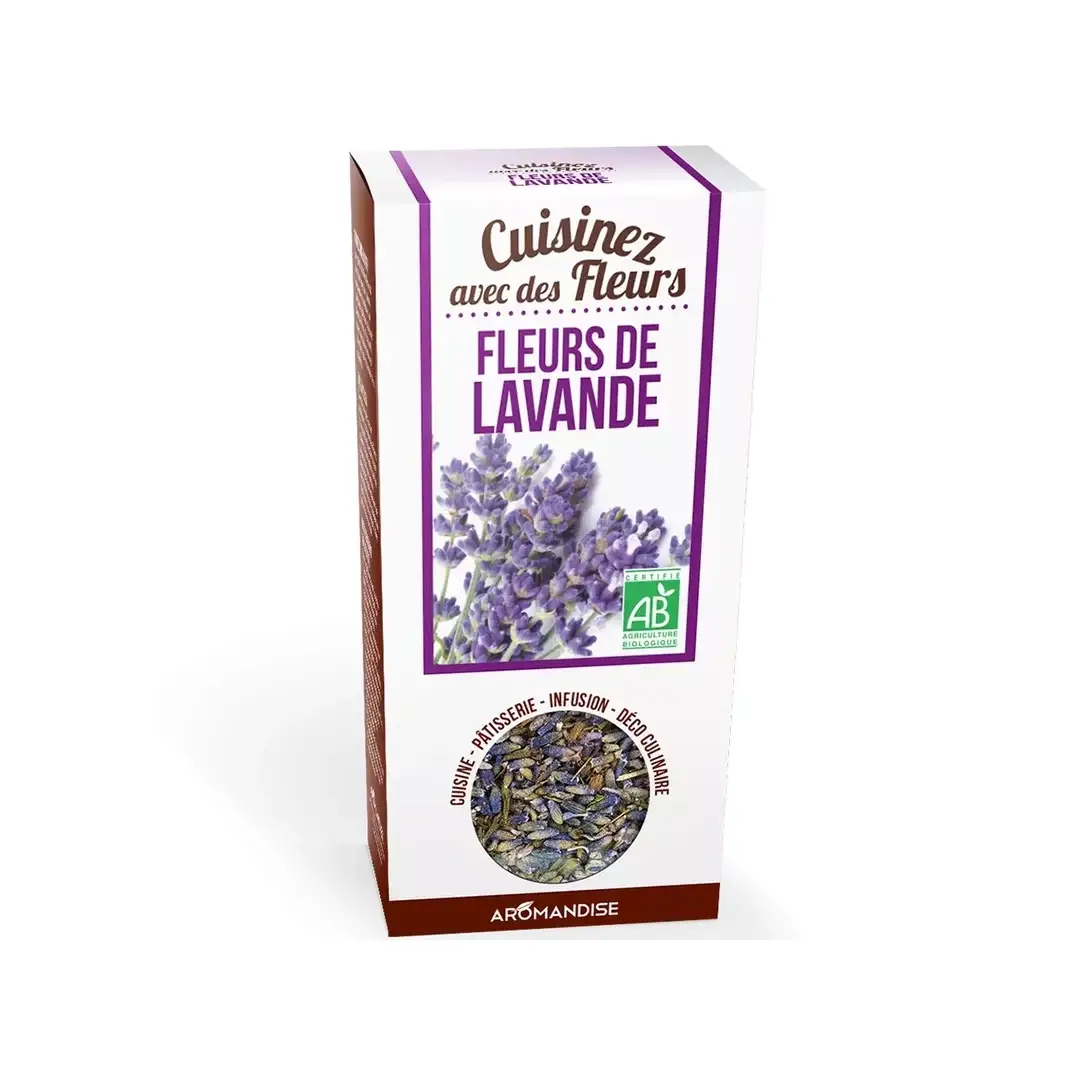 Flori de lavanda – uz culinar bio 40g Aromandise