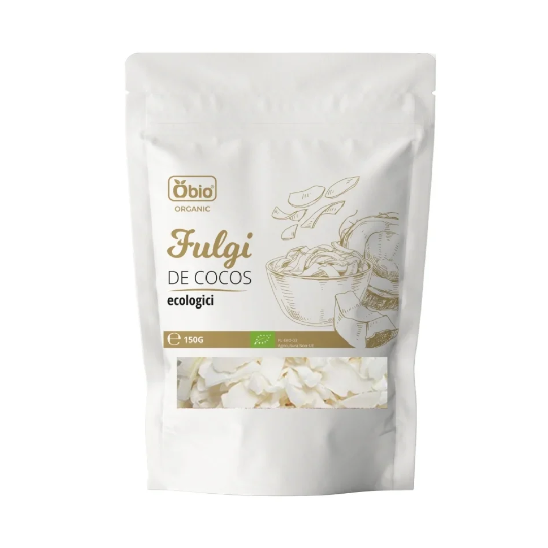 Fulgi de nuca de cocos bio 150g Obio