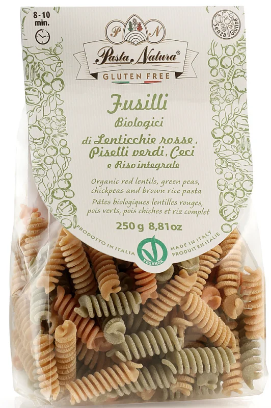 Fusilli tricolore bio 250g Pasta Natura