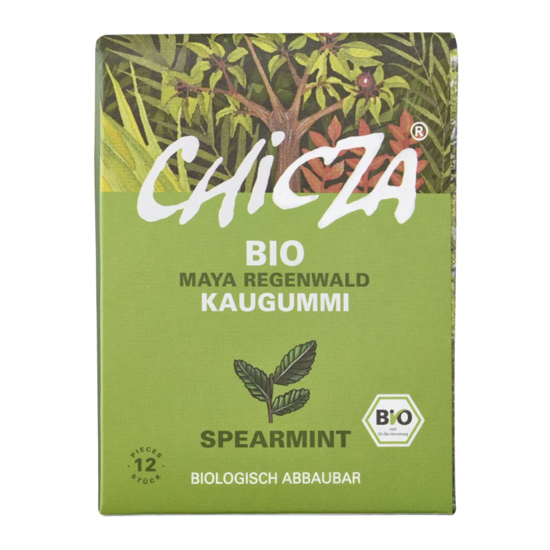 Guma de mestecat spearmint bio 12 lamele – 30g Chicza
