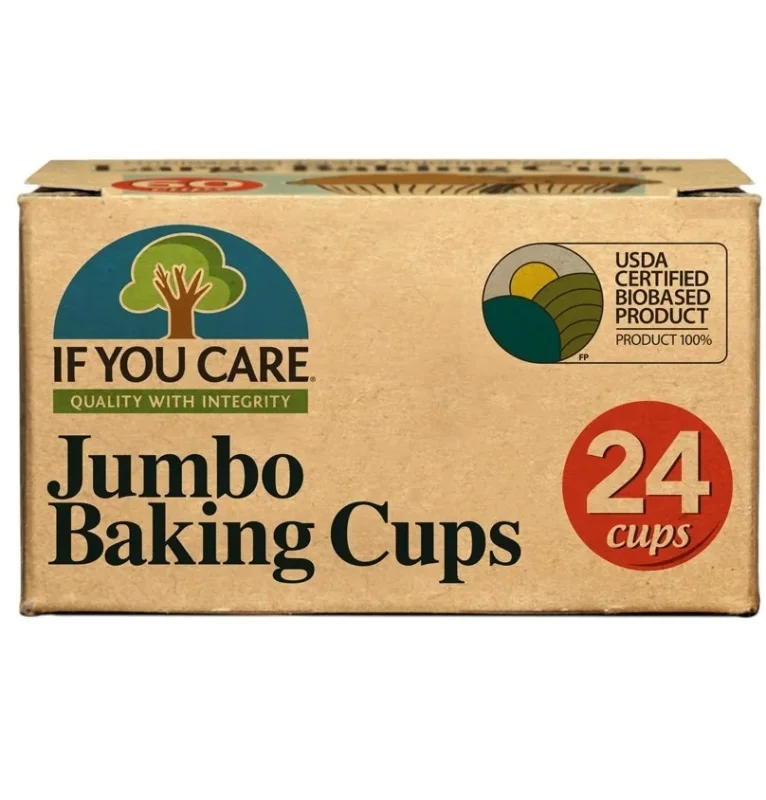 Hartie de copt briose nealbita compostabila jumbo 24buc If You Care