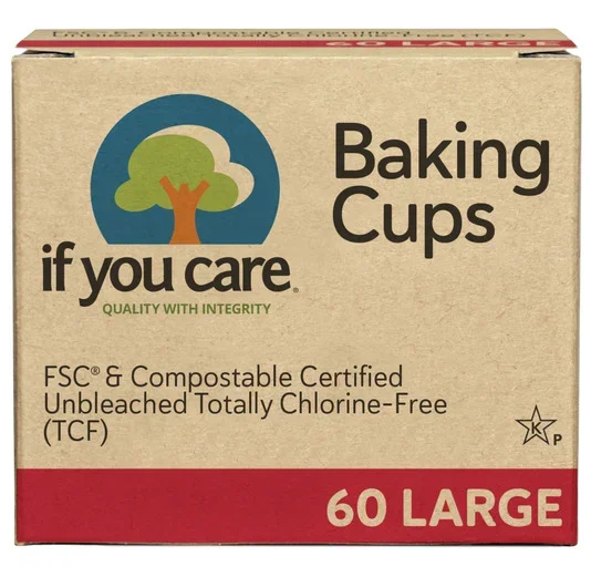 Hartie de copt briose nealbita compostabila large 60buc If You Care