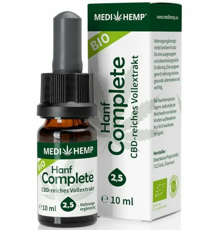 Hemp complete 2.5% cbd bio 10ml Medihemp