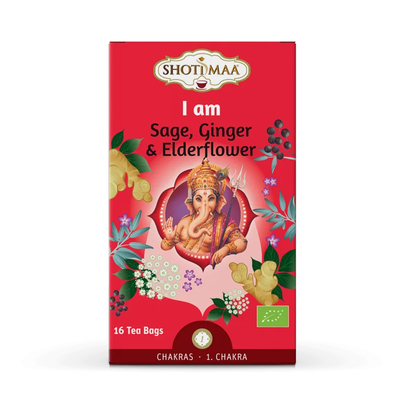 Ceai chakras – i am – salvie, ghimbir si soc bio 16dz x 2g 32g Shotimaa