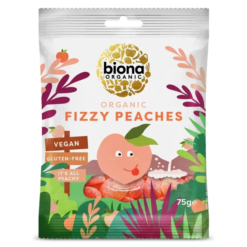 Jeleuri cu aroma de piersici bio 75g Biona