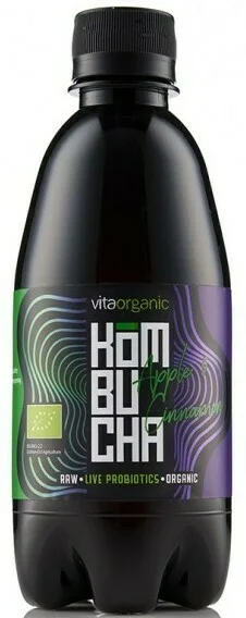 Kombucha cu mere si scortisoara bio 330ml Vita Organic