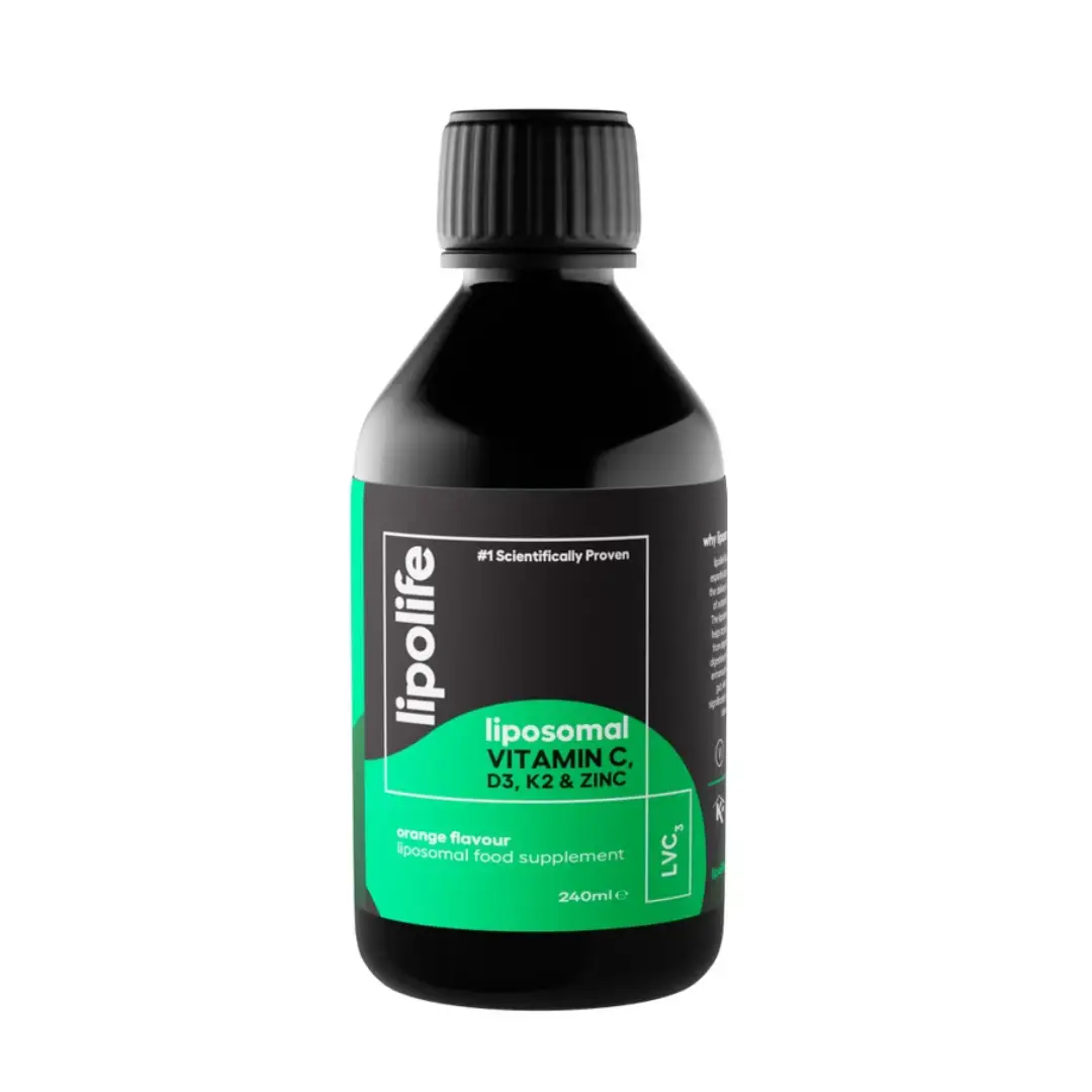 LVC3 – Vitamina C, D3, K2 plus Zinc lipozomala 240ml Lipolife