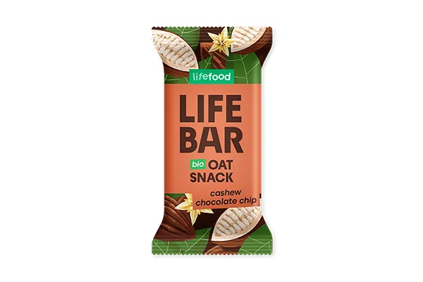 Baton de ovaz cu ciocolata bio 40g Lifebar