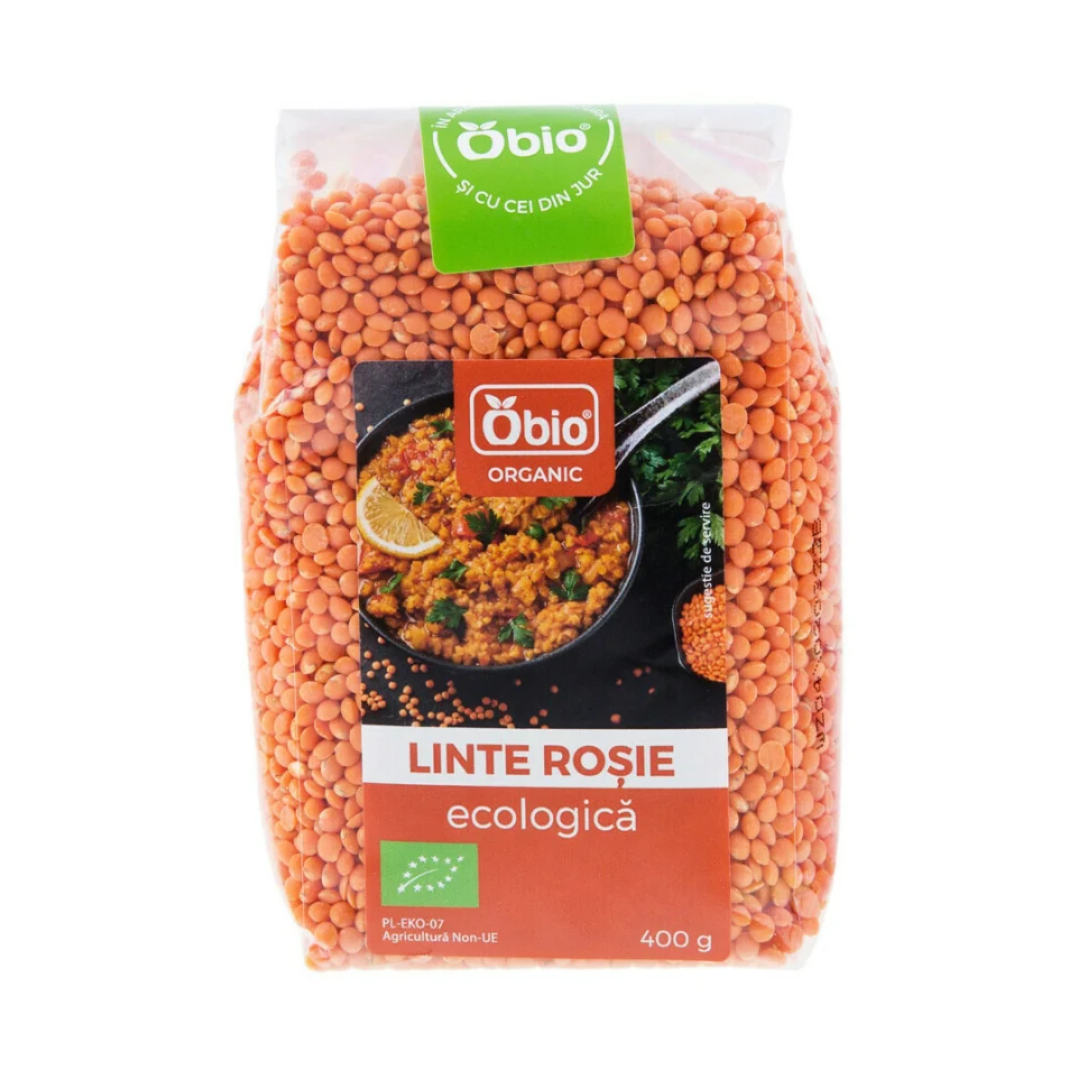 Linte rosie bio 400g Obio