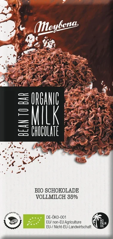 Ciocolata cu lapte bio 100g Meybona