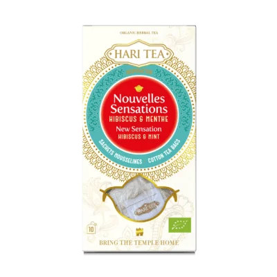 Ceai new sensation – hibiscus si menta bio 10dz x 2g 20g Hari Tea
