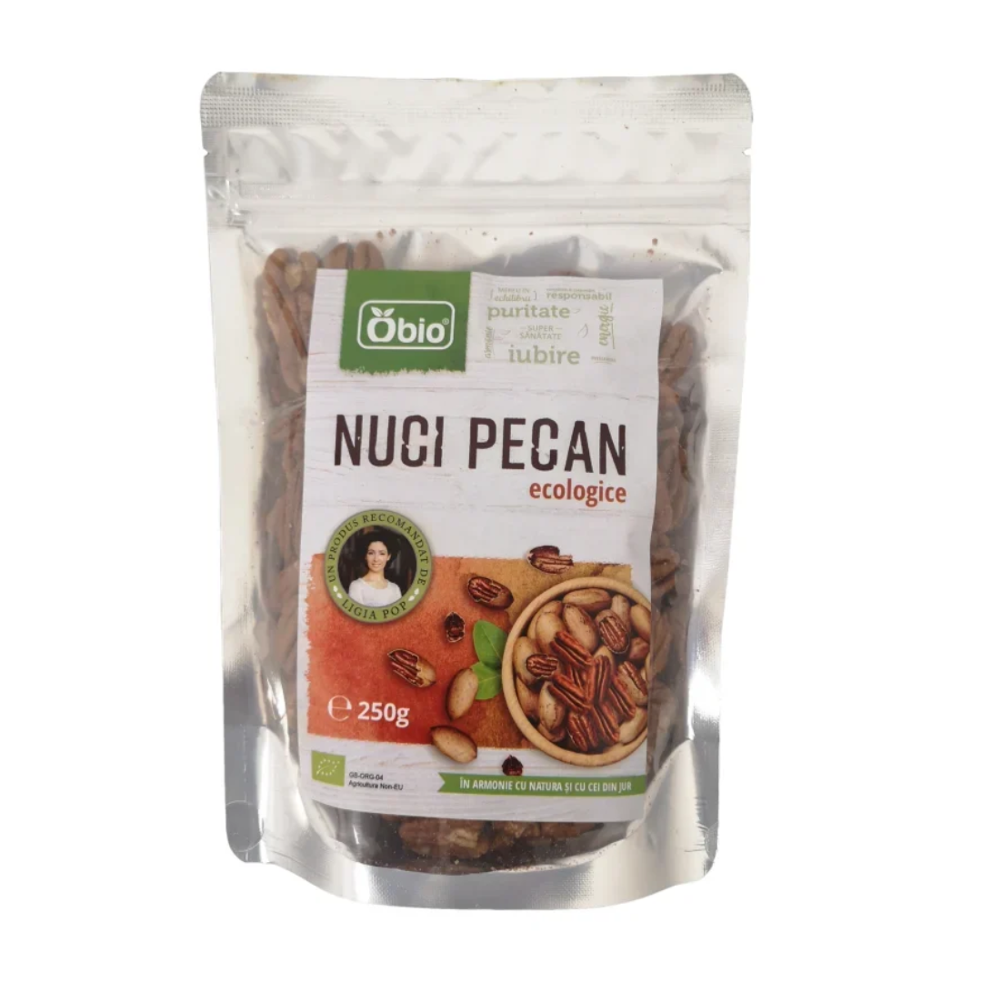 Nuci pecan bio 250g Obio