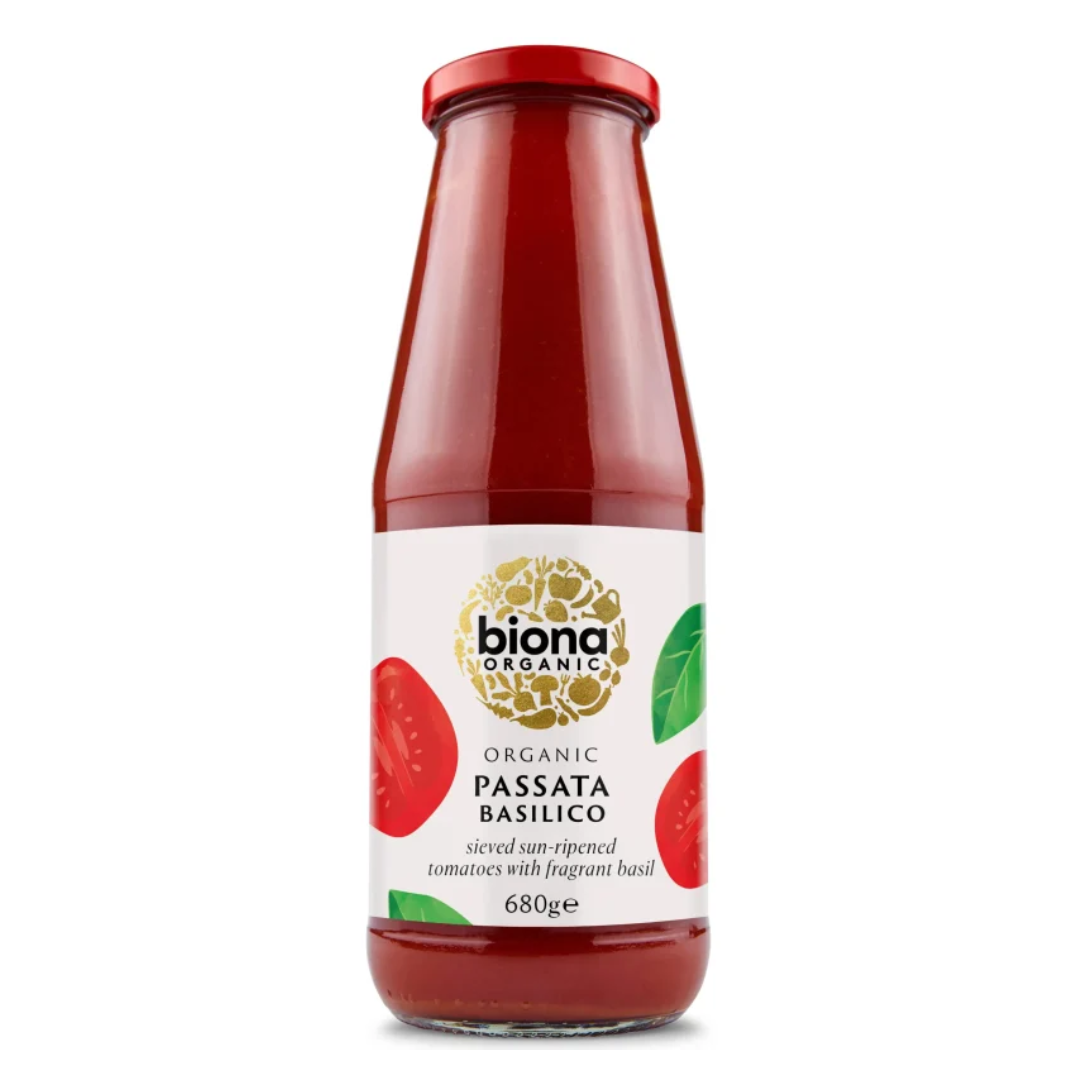 Pasatta cu busuioc bio 680g Biona