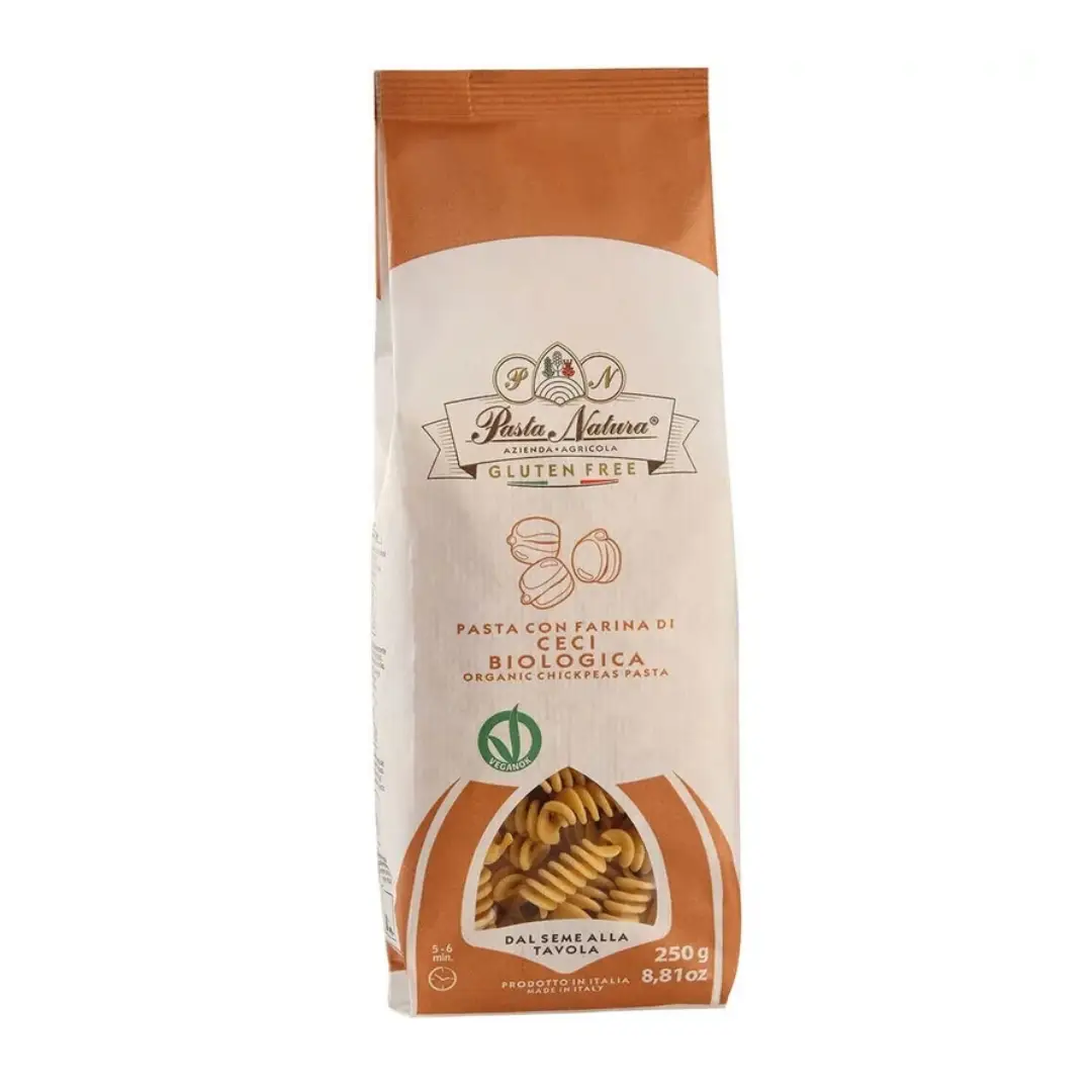 Paste din naut, porumb si orez, bio, fara gluten 250g Pasta Natura