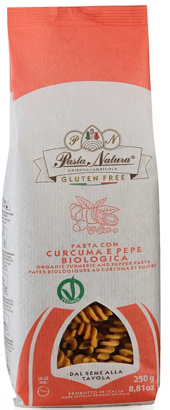 Paste cu turmeric si piper bio 250g Pasta Natura