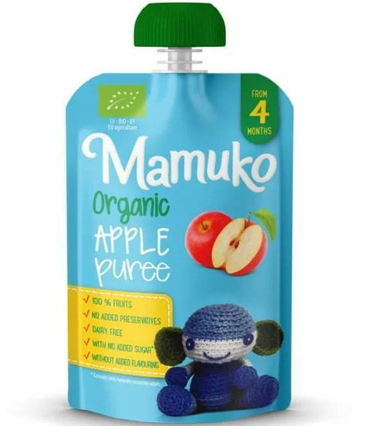Piure de mere bio 4+ luni 100g Mamuko