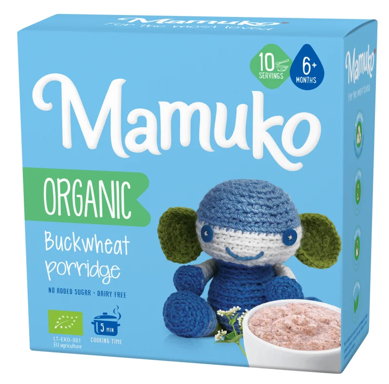 Porridge din hrisca bio 6+ luni 200g Mamuko