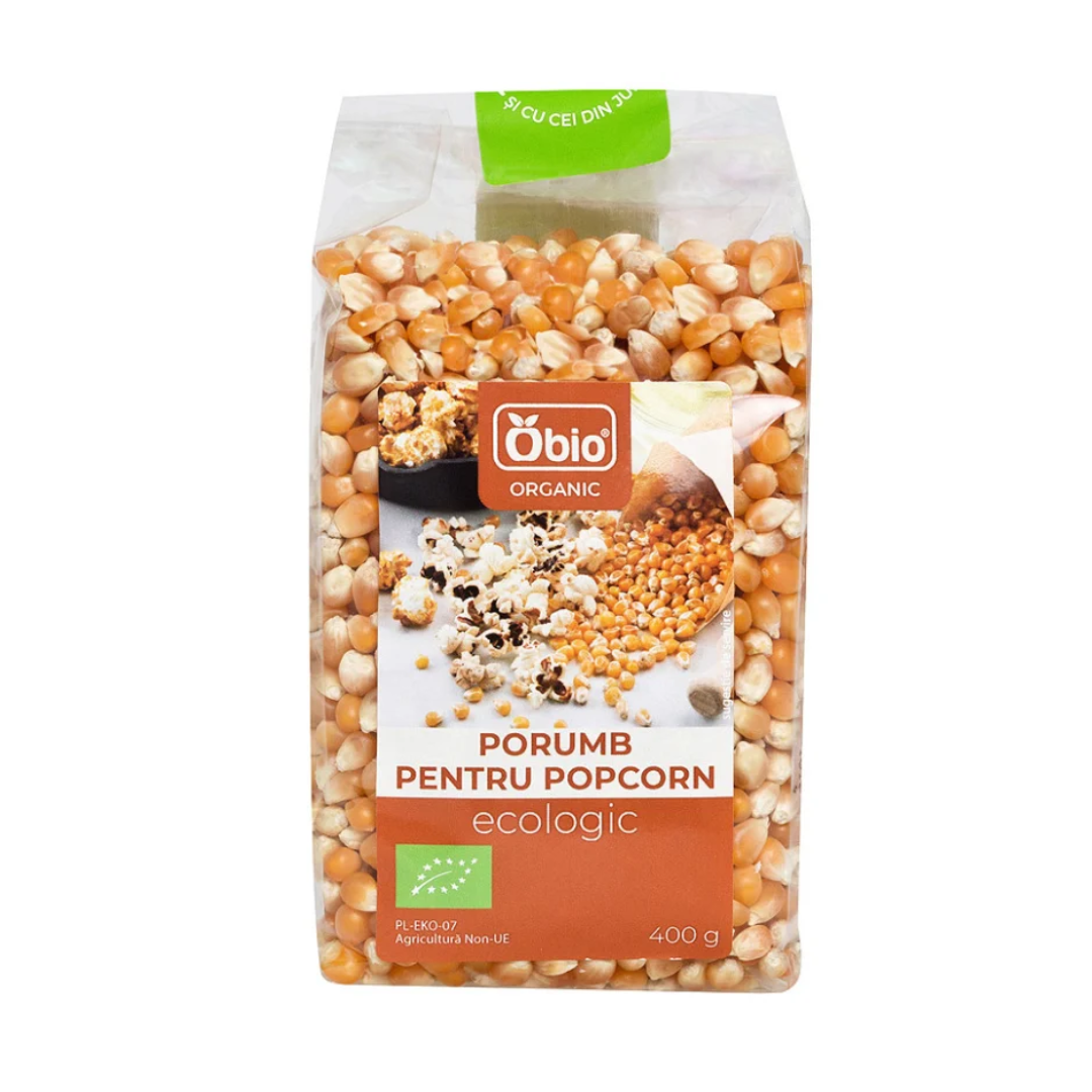 Porumb pentru popcorn bio 400g Obio