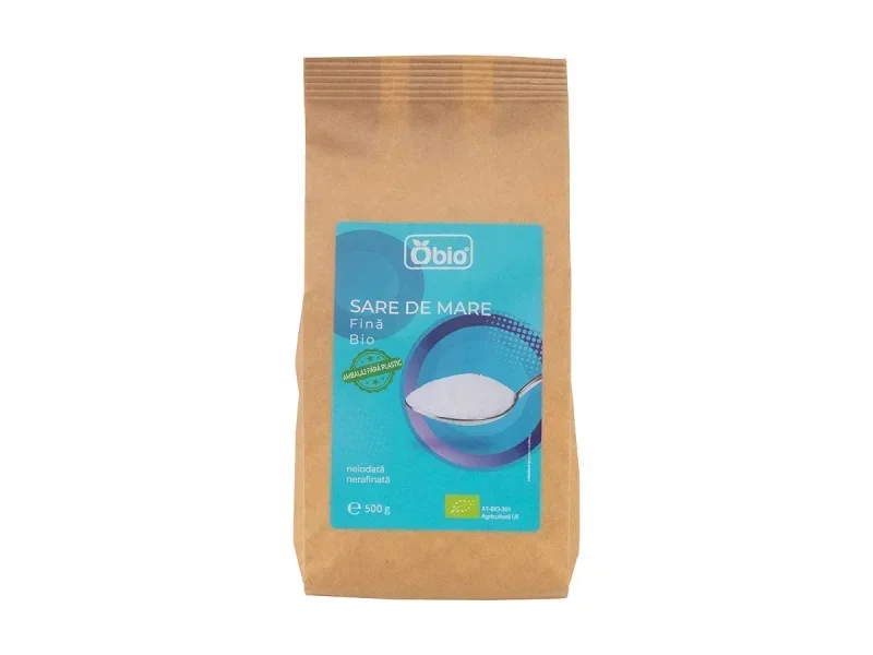 Sare de mare fina bio 500g Obio