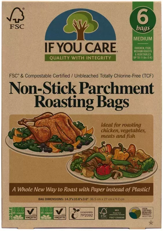 Pungi pentru copt nealbite compostabile medium 6buc If You Care