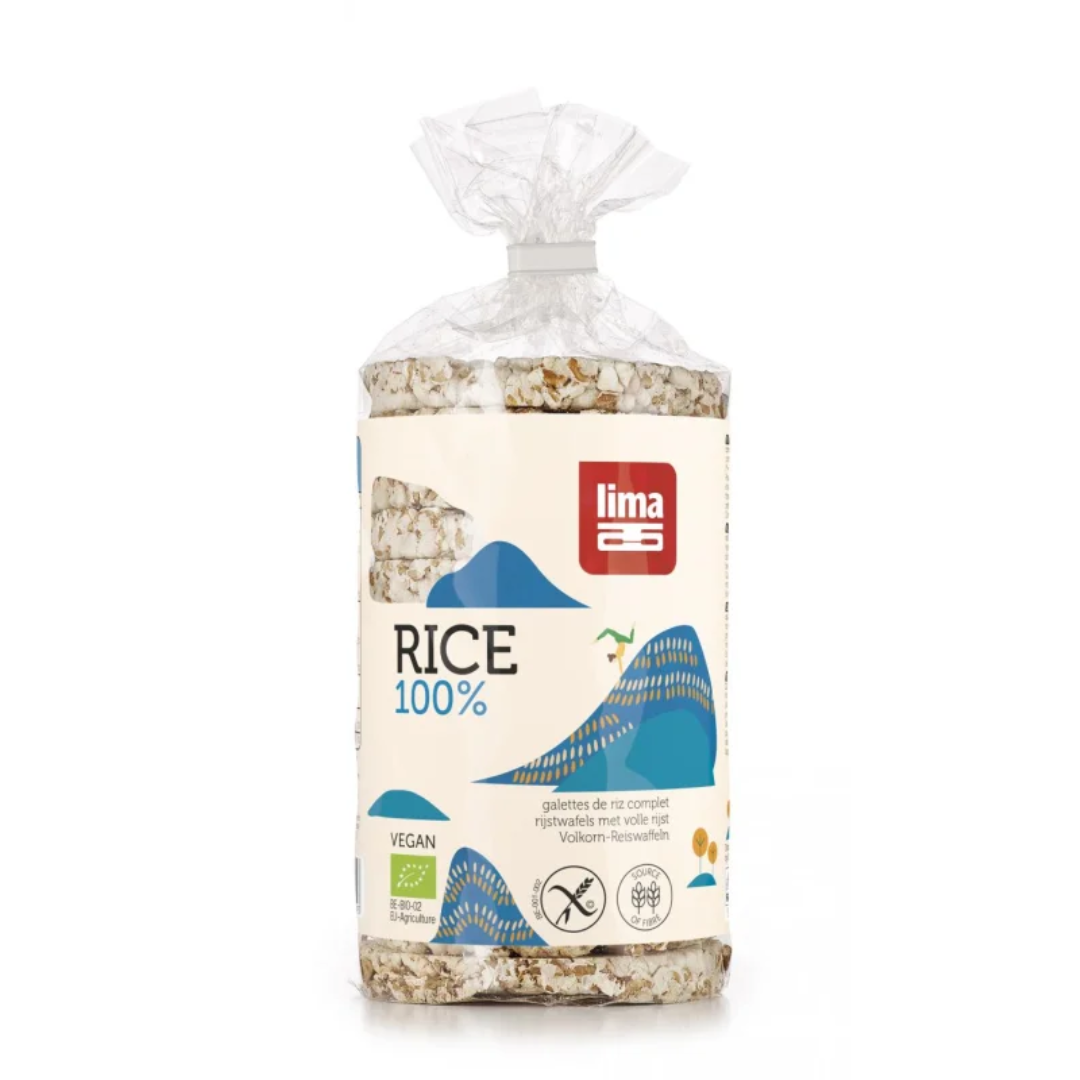 Rondele de orez expandat cu sare bio 100g Lima