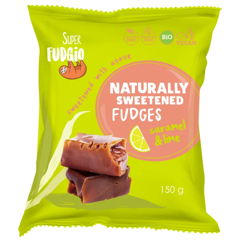 Caramele – aroma caramel si lime bio 150g Super Fudgio