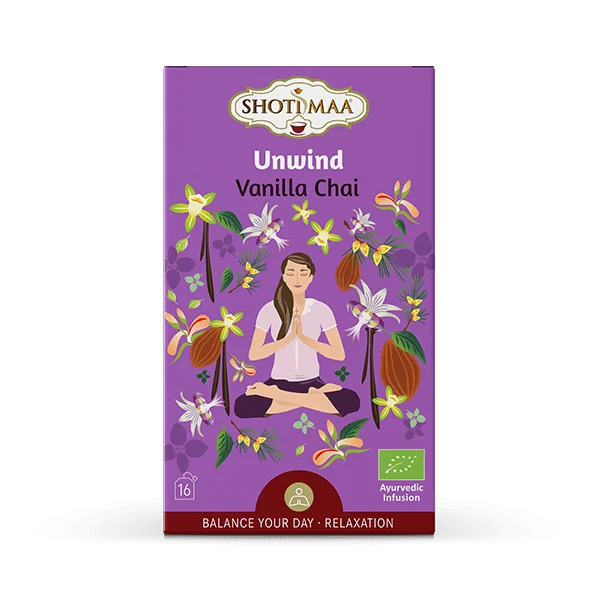 Ceai balance your day – unwind – vanilla chai bio 16dz x 2g 32g Shotimaa