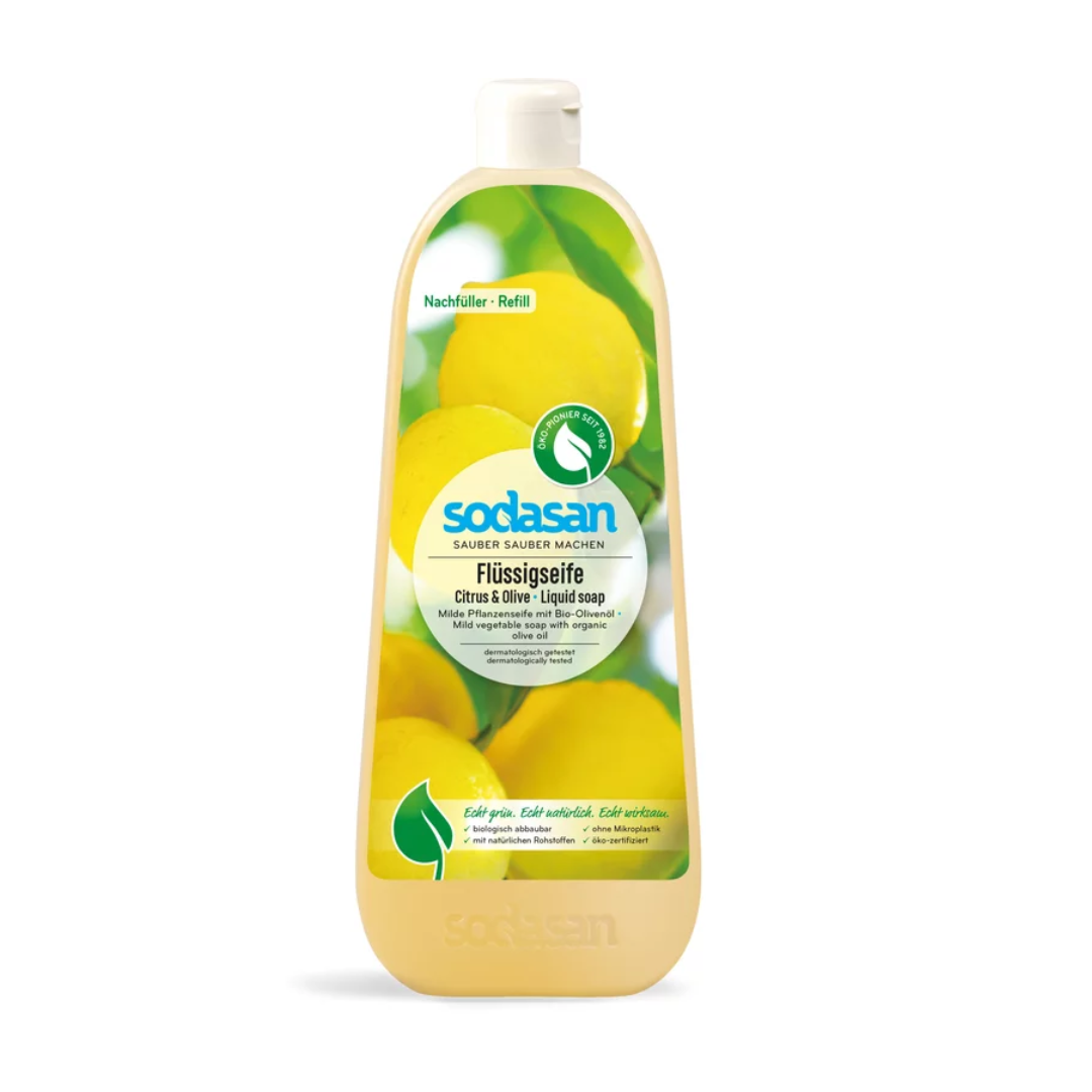 Sapun lichid cu citrice  si masline ecologic 1l Sodasan