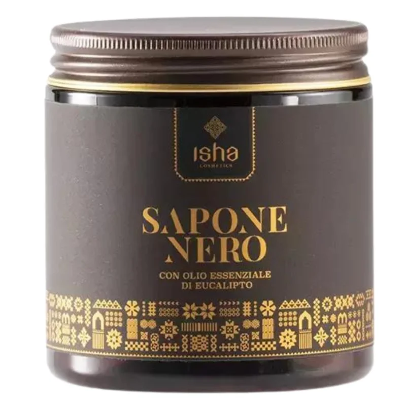 Sapun negru african cu eucalipt 250ml Isha