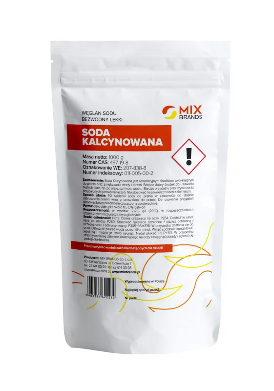 Soda calcinata – carbonat de sodiu 1kg Mix Brands