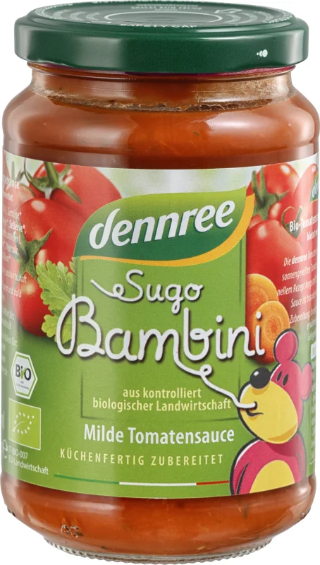 Sos de rosii pentru copii bio 350g Dennree
