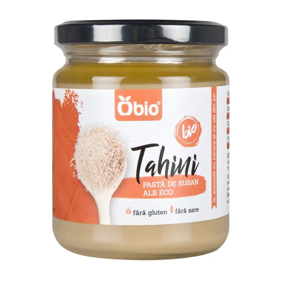 Tahini pasta din susan alb bio 250g Obio
