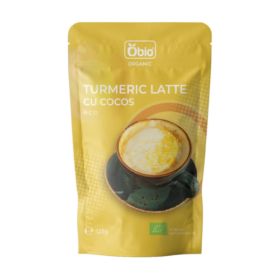Turmeric latte cu cocos bio 125g Obio