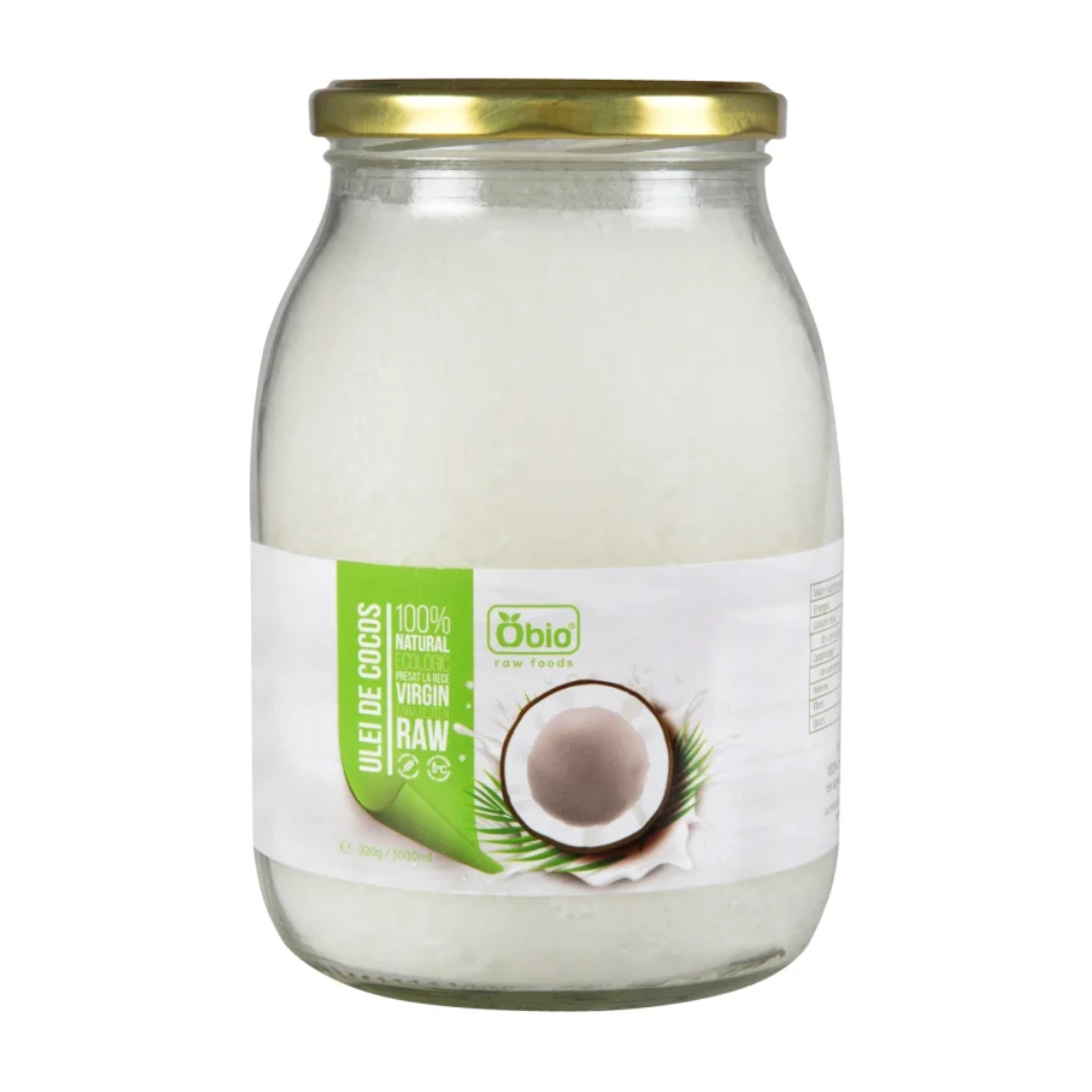 Ulei de cocos virgin raw bio 1000ml Obio