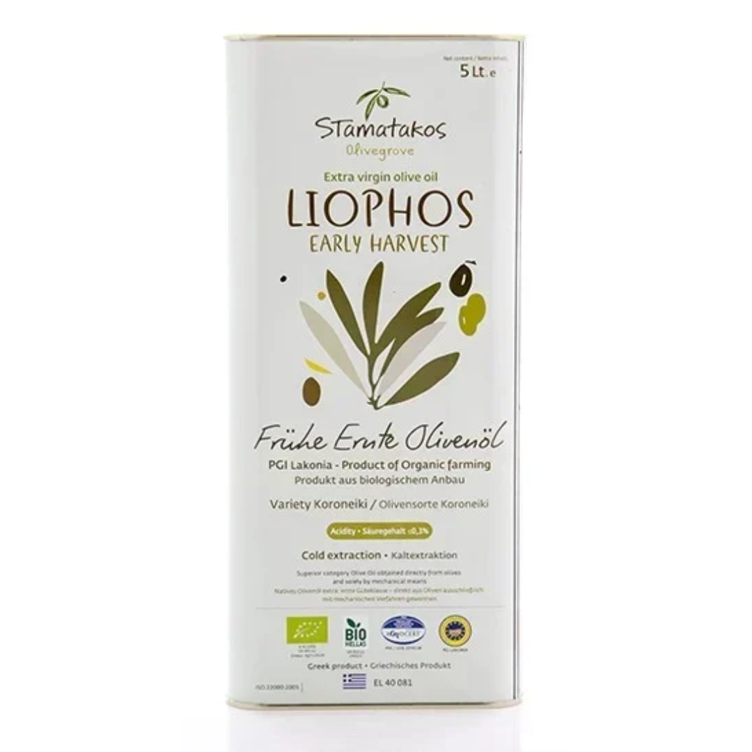 Ulei de masline extravirgin liophos early harvest bio 5l Stamatakos Olivegrove