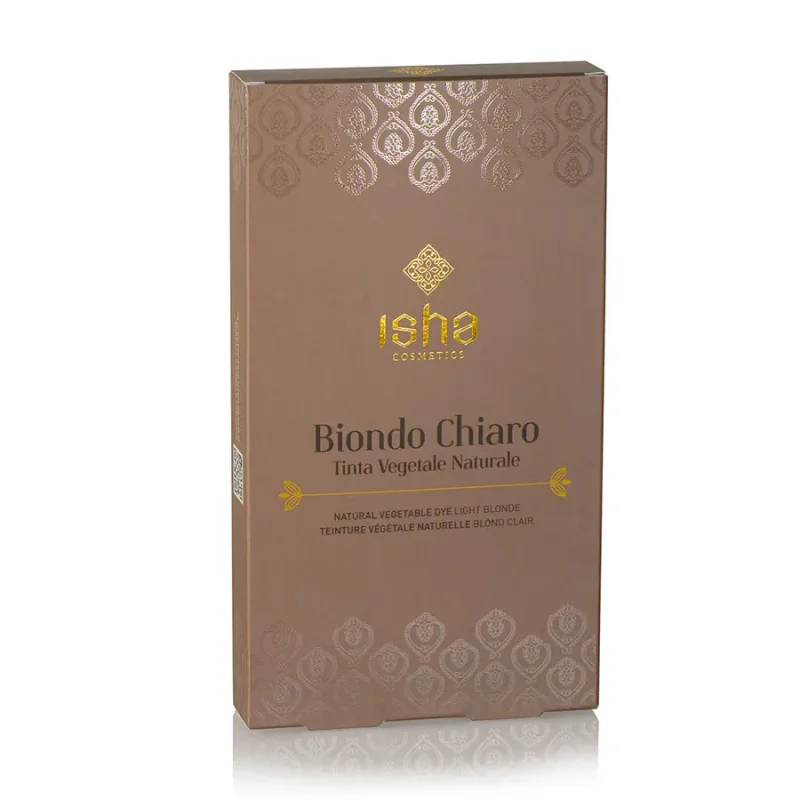 Vopsea de par naturala blond – deschis 100g Isha